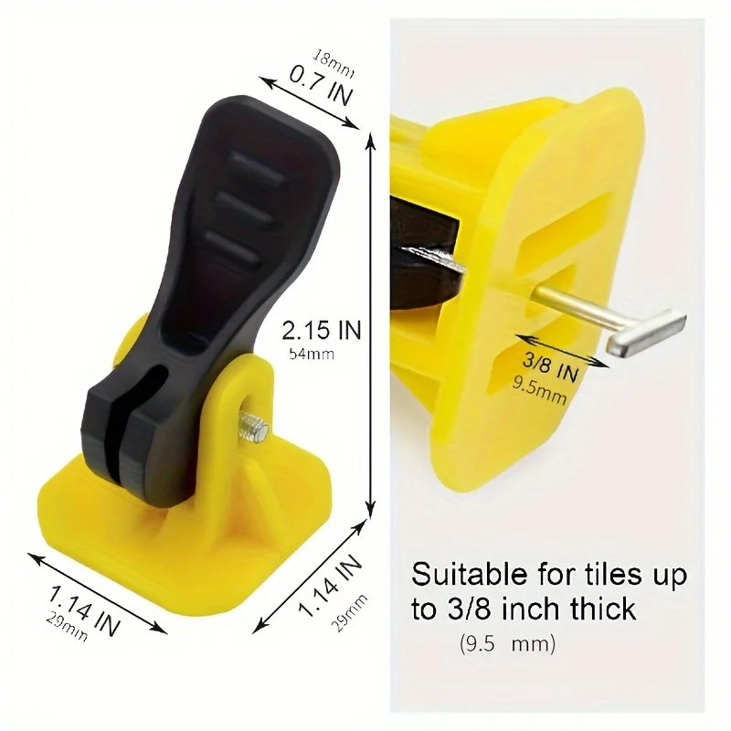 Комплект многоразовой системы выравнивания плитки из 50 предметов, идеально подходит для установки плитки и строительных проектов, зажимы для выравнивания плитки