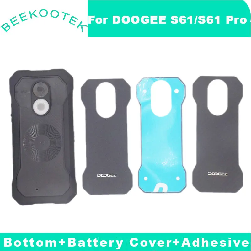 

Original Doogee S61 Pro Bottom Cover Battery Cover Back Cover Cellphone Composite Cover Plate With Adhesive For DOOGEE S61 Phone