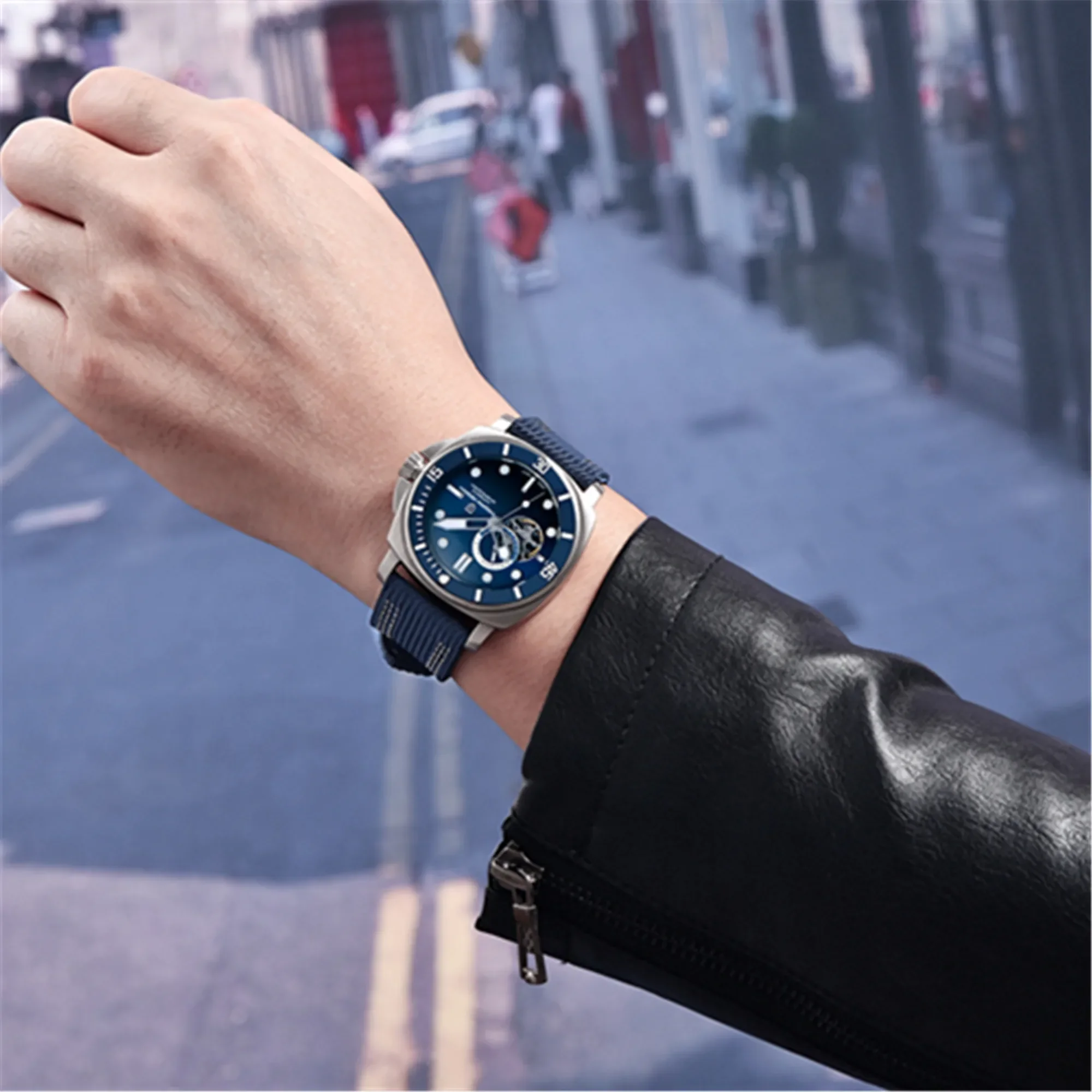 Pagani Design 2024 New 43Mm Fashionable Men\'s Mechanical Watch Top of The Line Sapphire Diving Sport 20Bar Business and Leisure