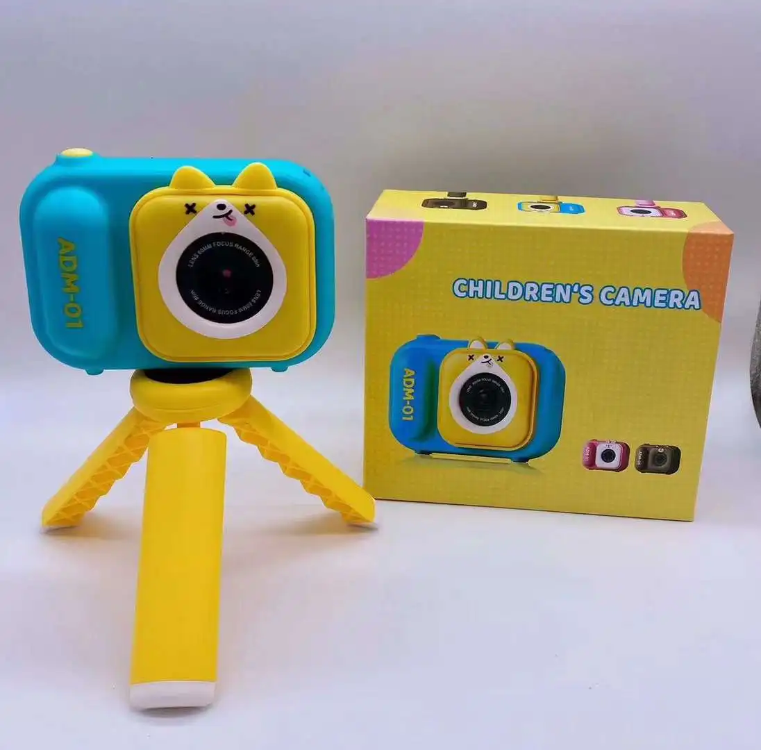 Cartoon Cute Kids Camera Portable HD Children Video Action Camera For Birthday Gift Educational Digital Camcorder