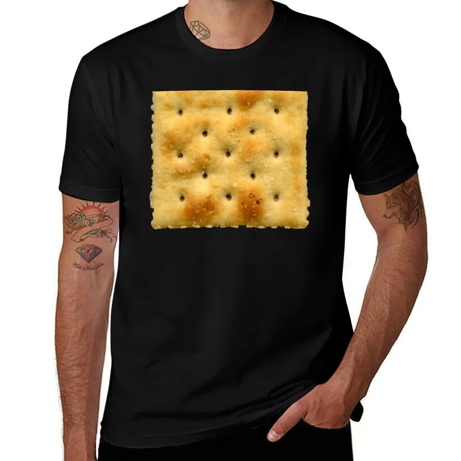 White Saltine Soda Cracker T-Shirt man t shirts cotton T-Shirt