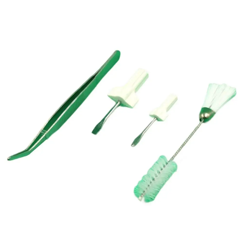 Sewing Machine Cleaning Brush Dust Tweezers Flat Screwdriver Tool Household Double Head 4PCS Set Multi-function Repair Home