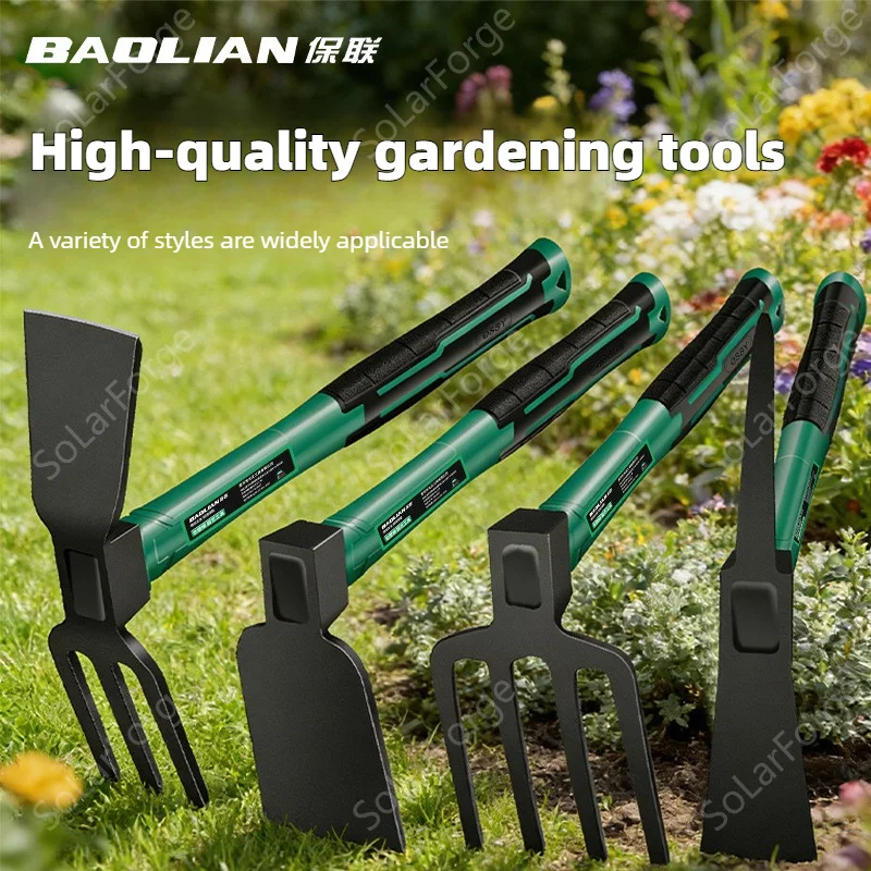 SolarForge Multifunctional Outdoor Pickaxe Thickness Gardening Tools ,Durable Hoe,Rake,Pickaxe for Digging Planting Weeding