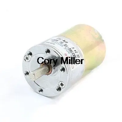 DFGB37RG Cylinder Max Dia 37mm Speed 200rpm Geared Motor DC 24V