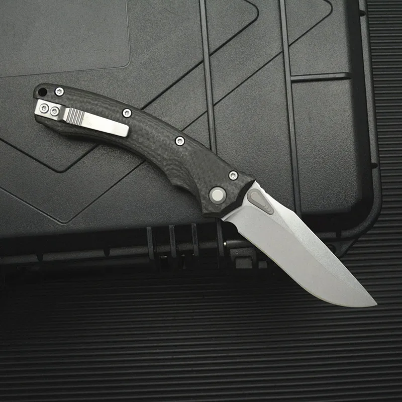 New Kesiwo M390MK Blade Carbon Fiber Handle EDC Outdoor Hunting Folding Knife Camping Fishing Hiking Survival Pocket Knife