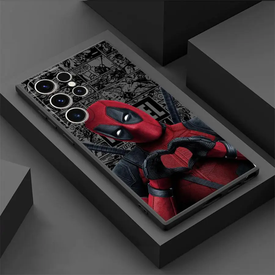 Marvel Deadpool Coole Handyhülle für Samsung S21 S23 S22 S24 S25 Plus S21 S22 S23 S24 S25 Ultra S21 S23 S20 FE Matt