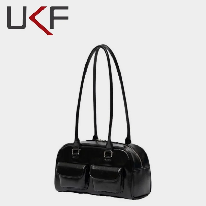 UKF New Luxury Leisure Women\'s Handbag Versatile for Commuting Shoulder Underarm Bags For Women Bowling Bag Korean Designer Bran