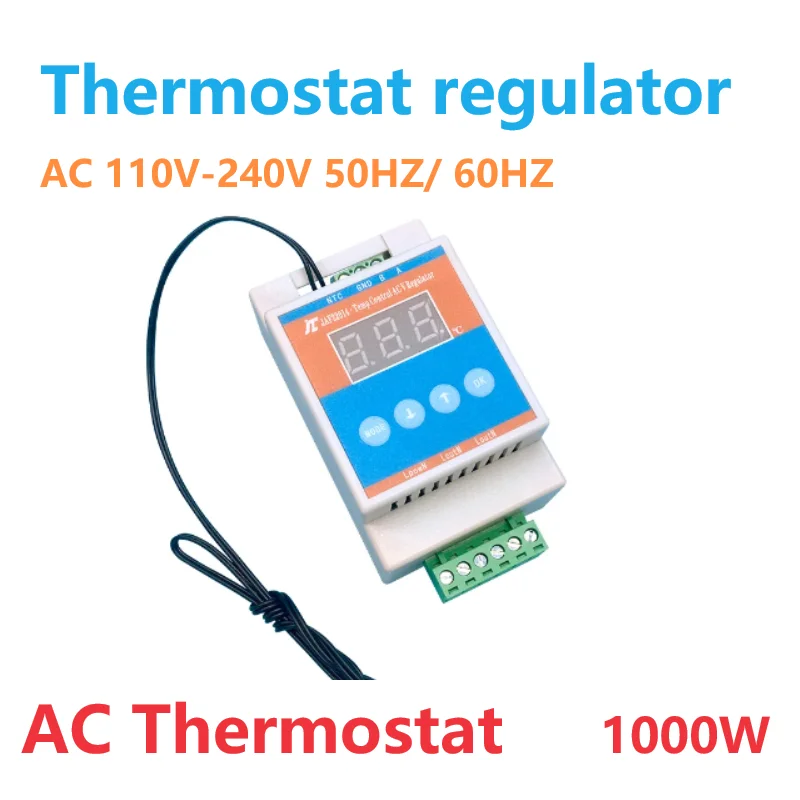 Imagem -02 - Regulador Digital Led de Controle de Temperatura ac 110v 220v Regulador Voltagem Regulador do Motor do Chassi Regulação de Velocidade Aquecimento