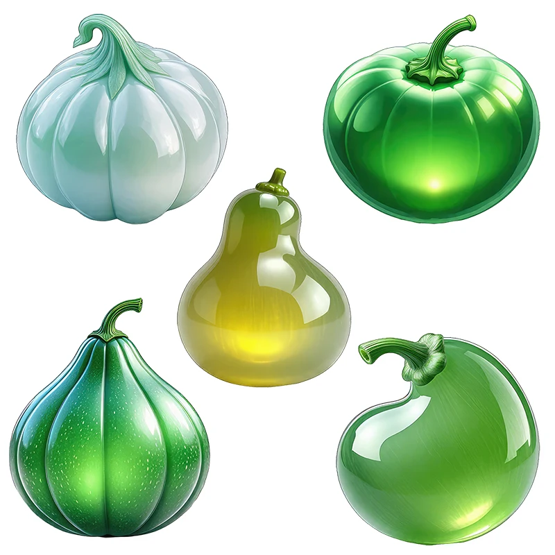 Three Ratels CG113 funny Emerald Melon Cartoon Stickers for Home Decoration Kitchen refrigerator decals