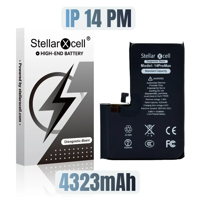 

StellarXcell Diagnostic Battery Базовая оригинальная часть для iphone 12 13 Pro max 14 Plus 15 rpo с бесплатной заменой аккумулятора для инструментов