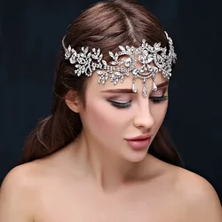 New Fashion Crystal bridal Hairbands Headbands women Hair Jewelry Wedding accessories crystal Tiaras Crowns Head Chain