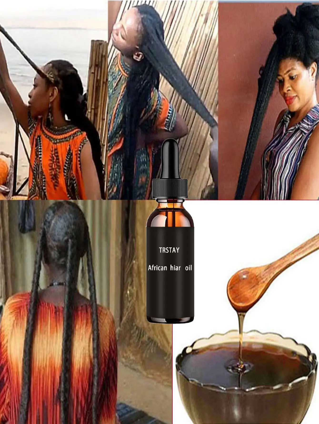 New Stronger Effect Hair Growth Oil for Black Women Ancient African Hair Growth Formula Extract Powerful Effect TRSTAY