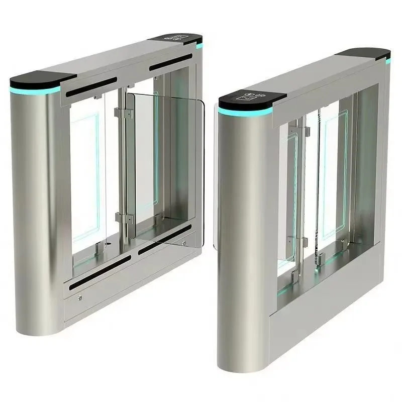 

High Security RFID Access Control Flap Barrier Automatic Gym Turnstile Swing Speed Gate Supermarket Swing Gate