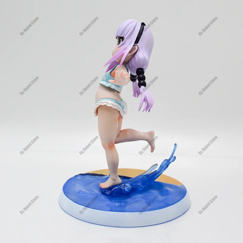 Kobayashi's Dragon Maid Kanna Figure, Sexy Anime Figure, Cheerful Beach Swimsuit, Doll, 20 Cm Gift view 4