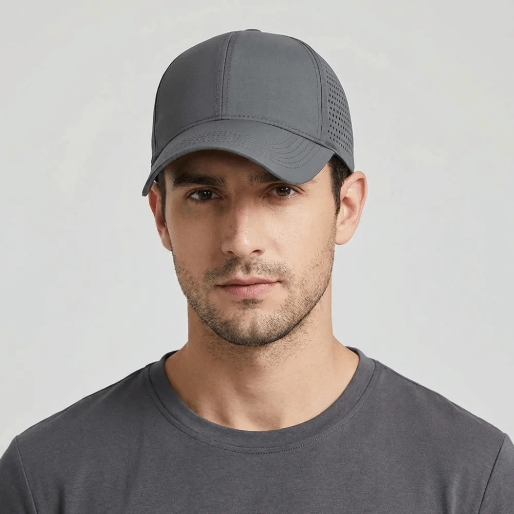 

Simple Quick Dry Baseball Cap Breathable Adjustable Outdoor Sun Hat Snapback UV Protection Sports Caps Running