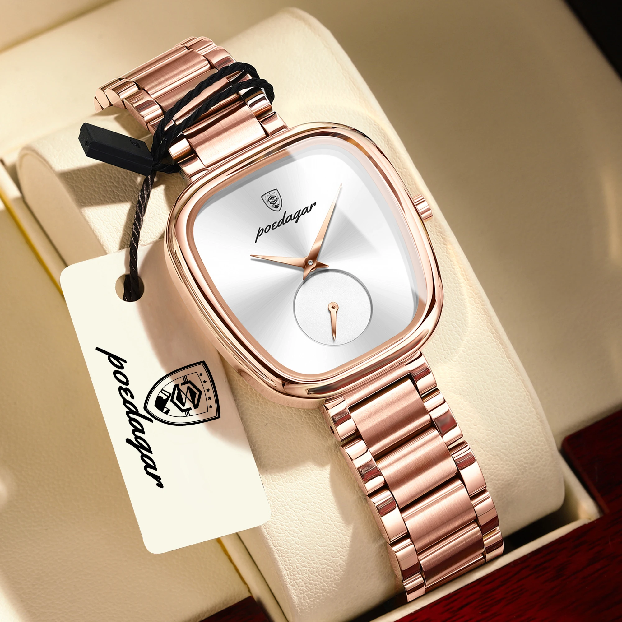 POEDAGAR Luxury Brand Woman Watch High Quality Waterproof Stainless Steel Women's Watches Elegant Quartz Ladies Wristwatch Reloj