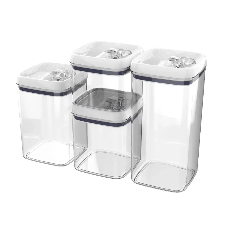 Better Homes & Gardens Canister Pack of 4, Flip Tite Square Food Storage Set food storage containers