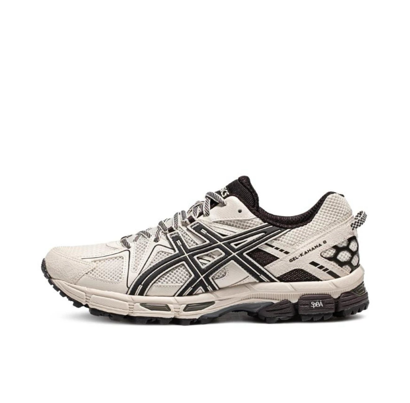 الأصلي Asics Gel-Kahana 8 نسيج قبضة حذاء امتصاص الرياضة تنفس منخفضة أعلى احذية الجري الرجال البني الأسود 1011B895-200