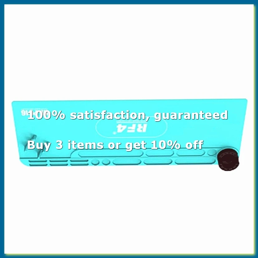 -PO16 Heat Insulation Silicone Pad Desk Mat with Screwdriver Storage Box Mobile Phone Fixed Holder Function