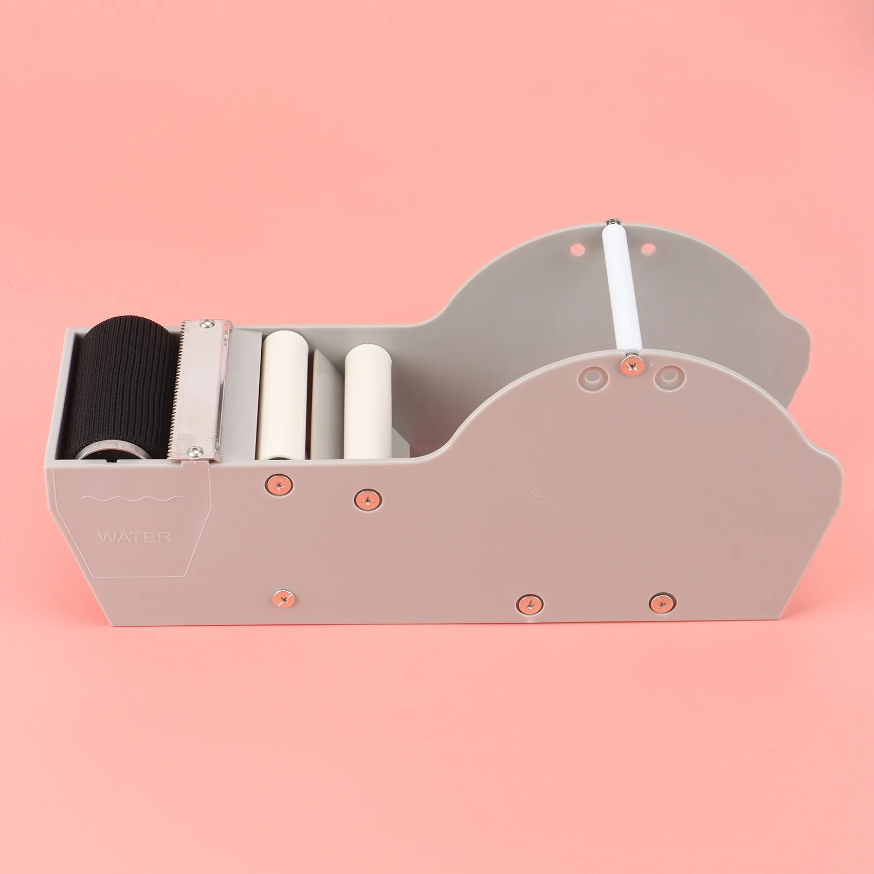 Selado Carton Kraft Papel Tape Dispenser, material de escritório, fita dispensador, água molhada Kraft papel cortador, papel Kraft Baler