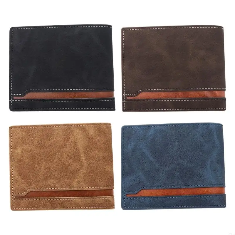 

Vintage Aesthetic PU Leather Wallet With Multiple Card Slots And Convenient Organizationa Coin Purse Modern Card Holder 20CA