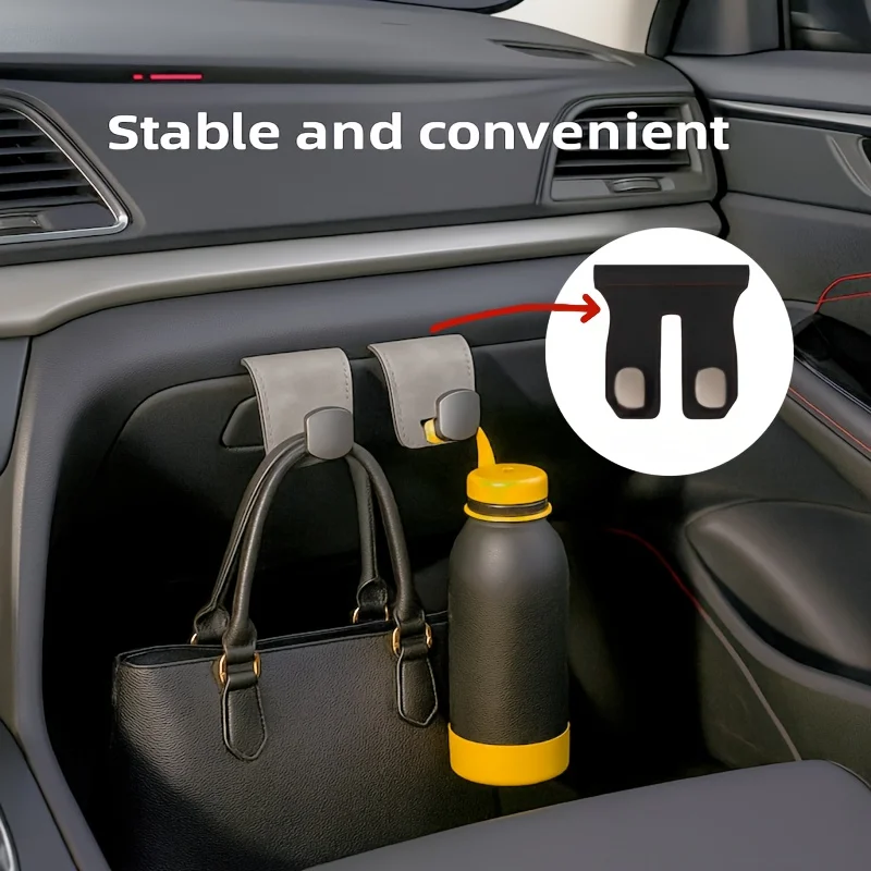 

Мини-крючок для салона автомобиля, 1 шт., компактный органайзер для перчаточных коробок, подходит для сумок и предметов на каждый день, прочный и простой в установке