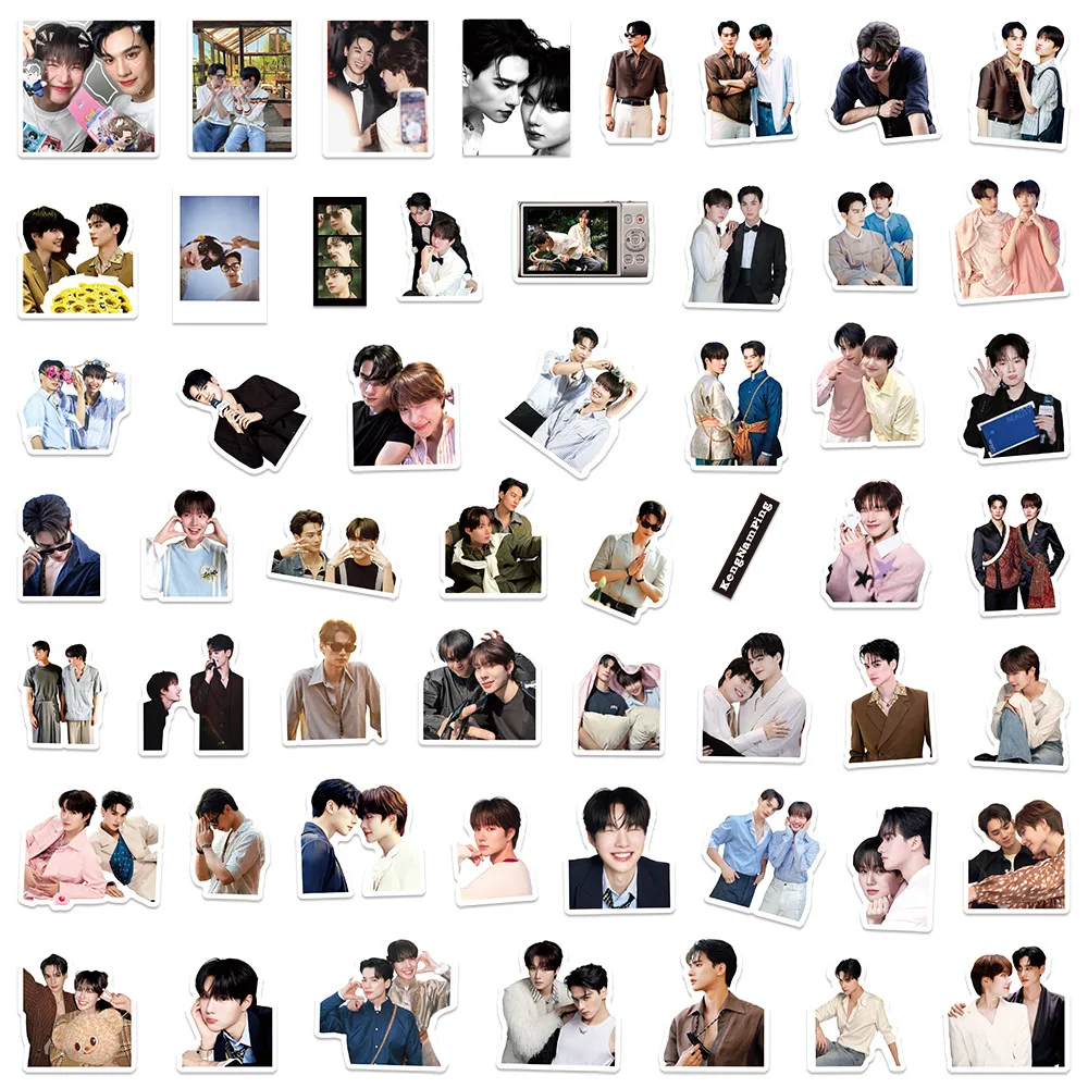 50 SZTUK Tajskich Naklejek CP Kengnamping Kengharit Nampingster TV Khemjira DIY do planera, wodoodporne dekoracje, gadżety z motywem odrodzenia duszy