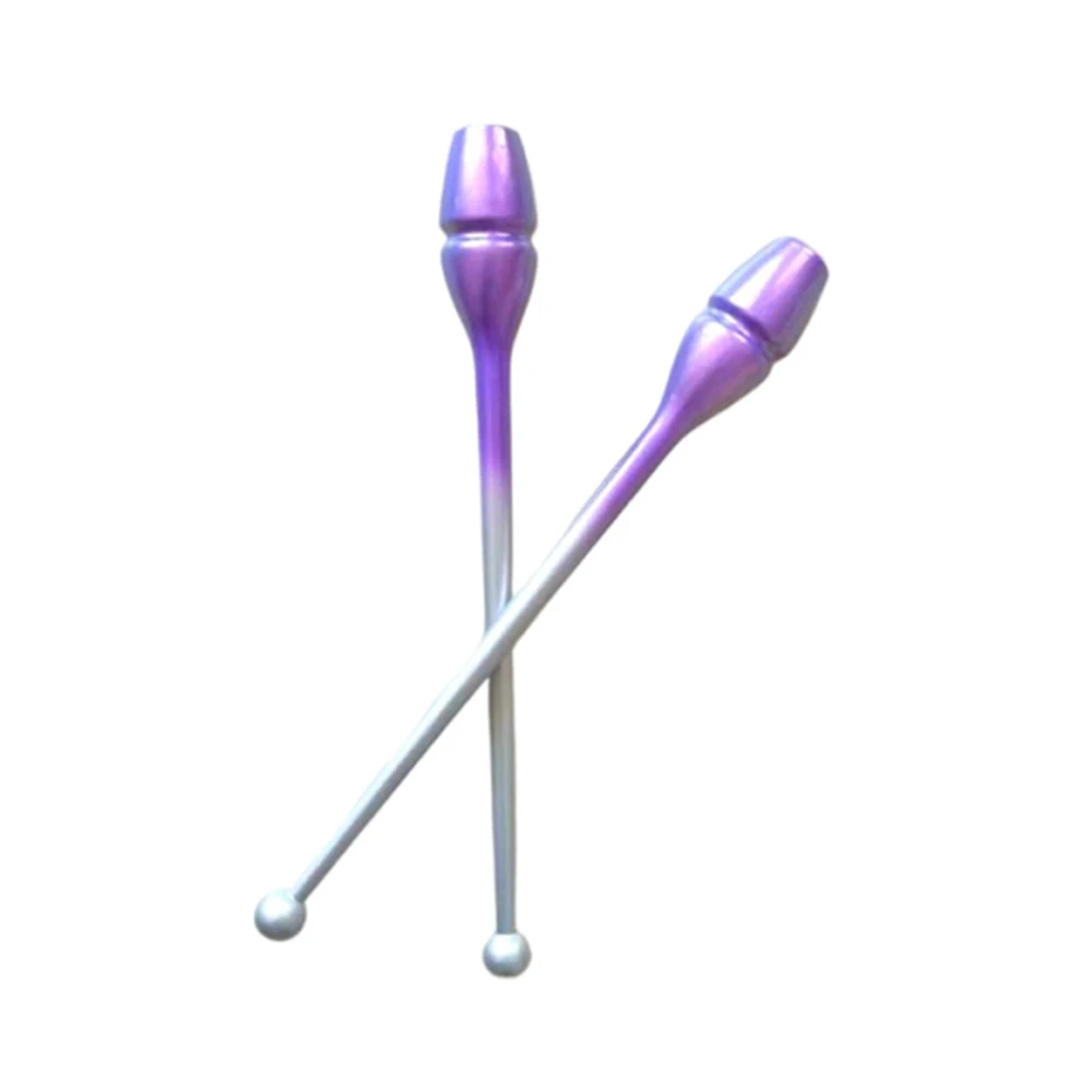Zweifarbige Ganzgummi-Antirutsch-Gymnastikschlägel für Junior-Training, Tanzstäbe, einsteckbare Schlägel 45cm/17,7 Zoll – Detail 9