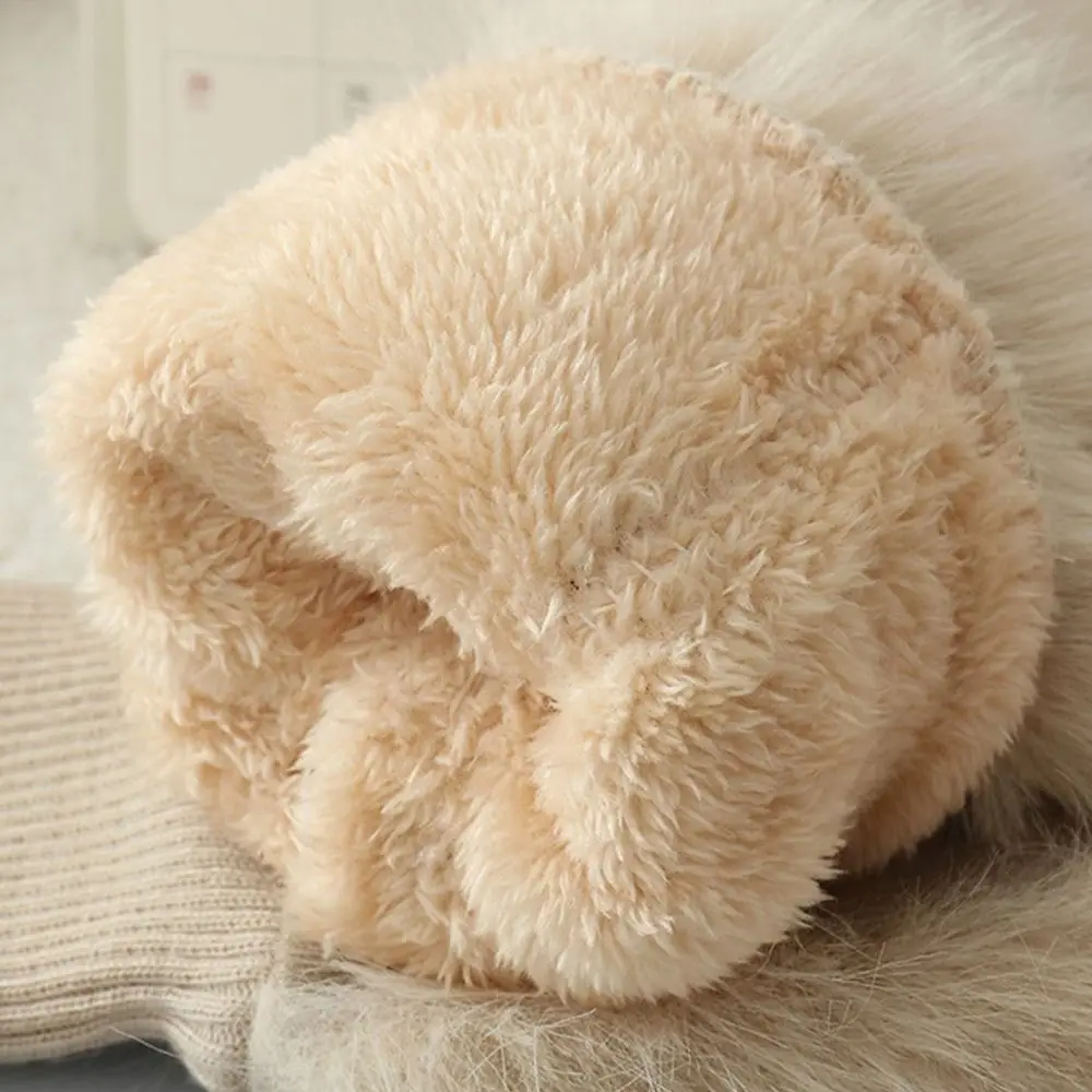 2025 جديد تقليد الأرنب الفراء يندبروف قفازات لينة أصابع كاملة الشتاء قفازات دافئة سميكة الدافئة بطانة النساء القفازات الطقس البارد