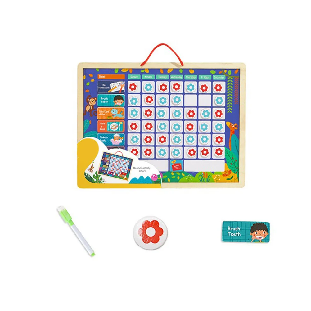 

Self-discipline Form Responsibility Chart Jigsaws Board Educational Sticker Wall Reward