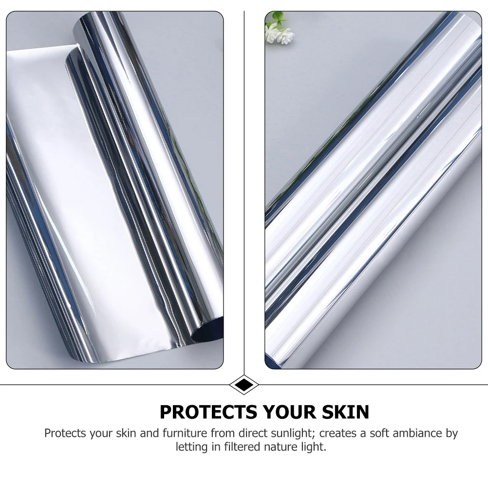 

s Reflective Window One Way Transparent Glass Tinting Sun Blocking Privacy Sticker Indoor Plastic Cuttable SizeGlass