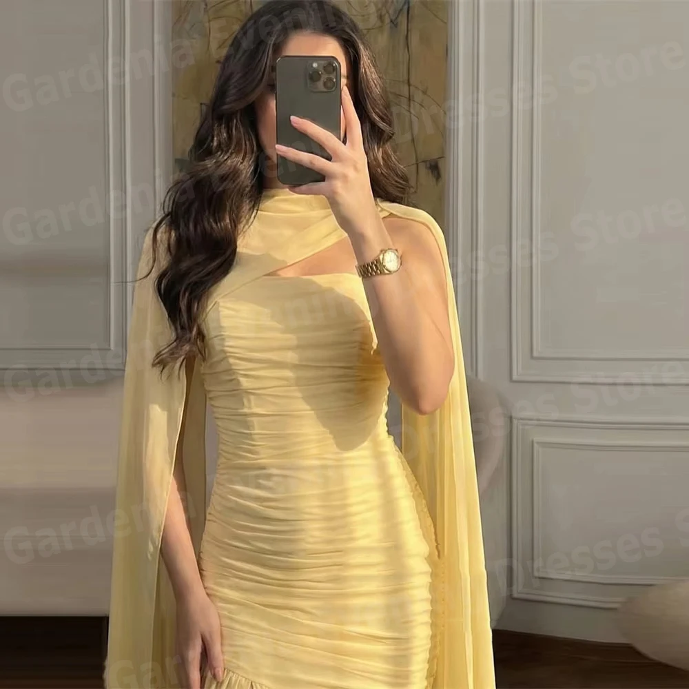 

Simple A Line Women's Evening Dresses Sleeveless Side Slit Prom Gowns Vestidos Para Mujer Customized Formal Party Robe De Soirée