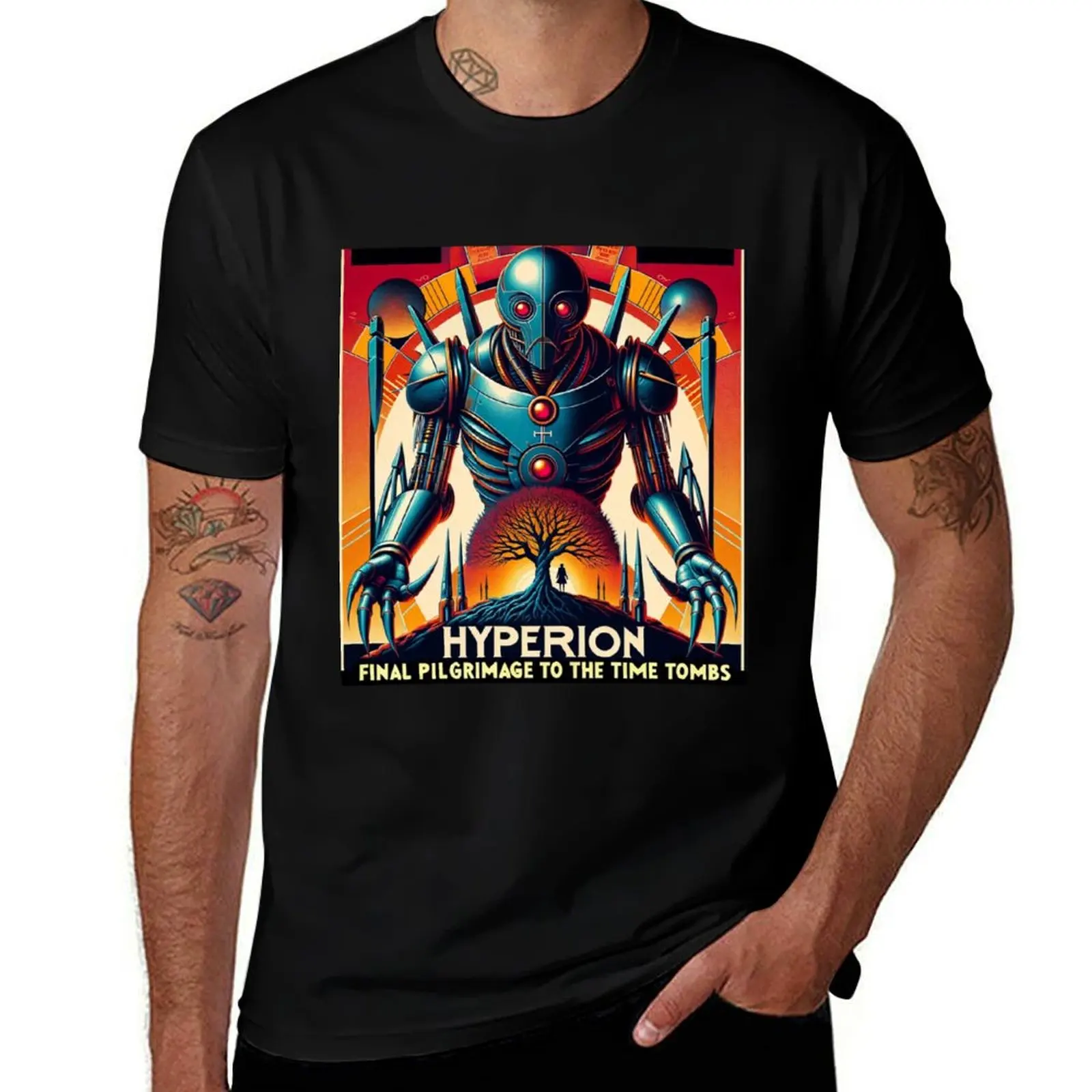 

Hyperion - Final Shrike Pilgrimage to the Time Tombs T-Shirt t shirt man luxury t shirts for man graphic cars