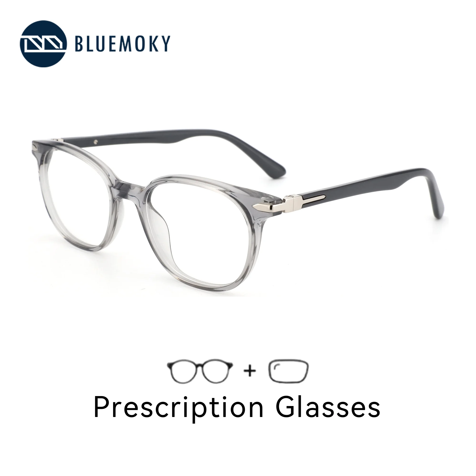 

BLUEMOKY M Size Square Medical Prescription Lenses For Men Women Acetate Anti Blue Light Photochromic Eyeglasses