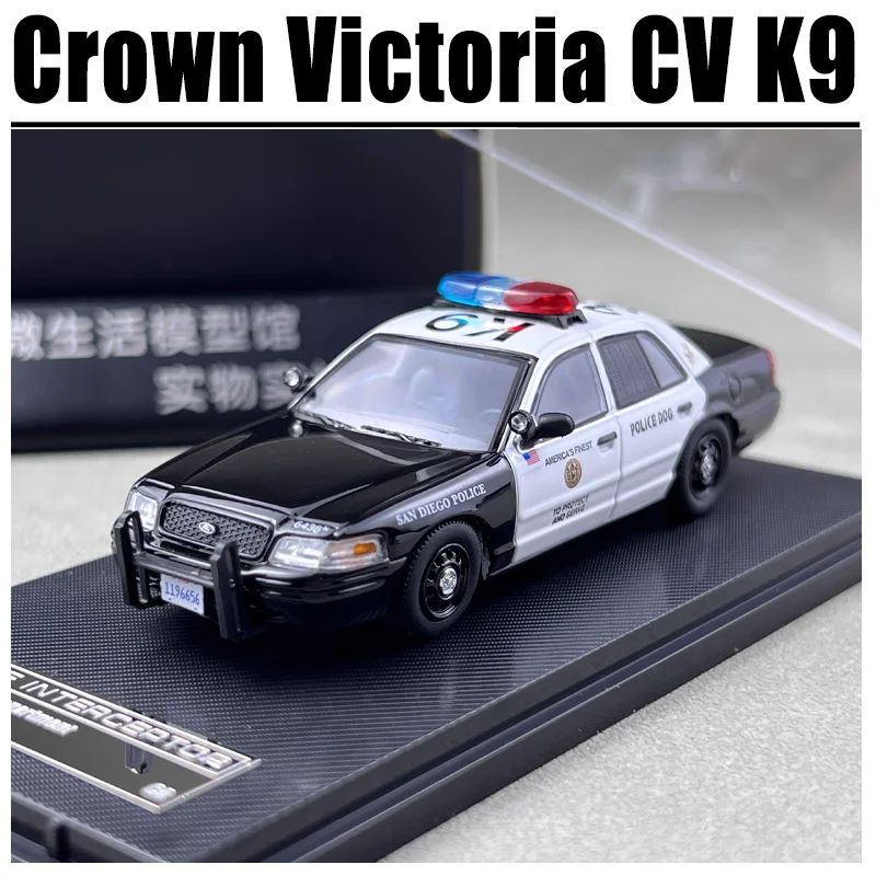 

Rollin 1/64 Crown Victoria CV K9 Alloy Toy Motor Vehicle Diecast Metal Model Gifts