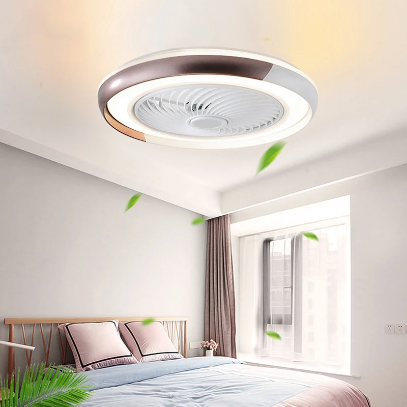 

Creative design 50cm with remote control fan lamp intelligent Bluetooth ceiling fan lamp modern bedroom decorative lamp