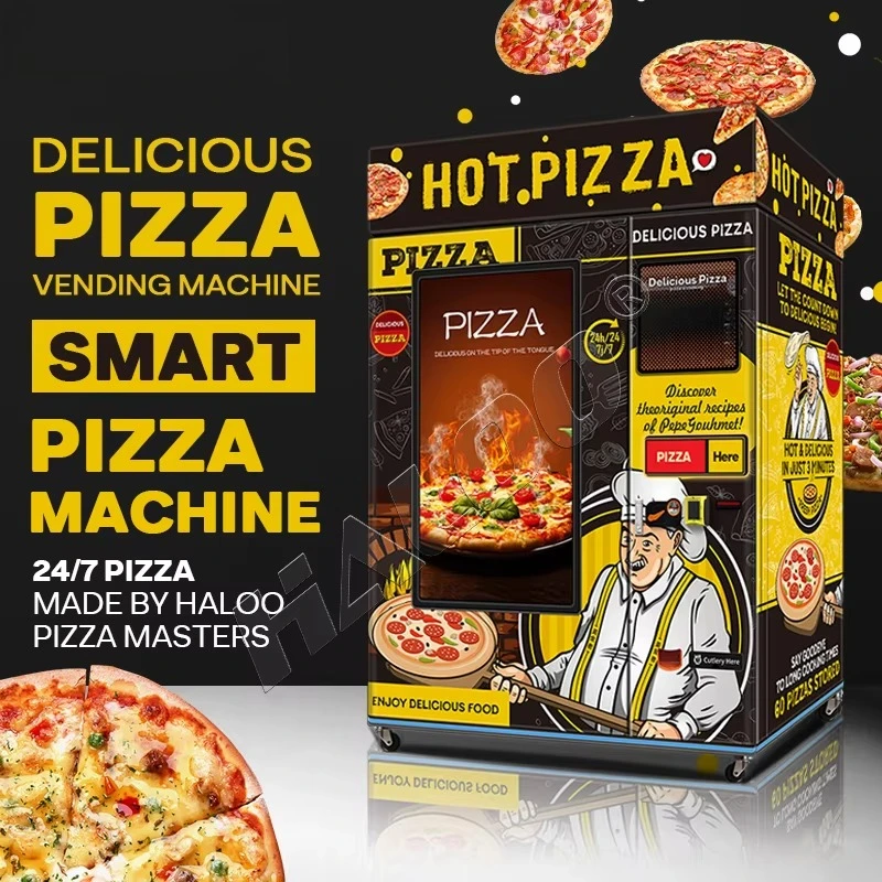 Produttore di distributori automatici Distributori automatici veloci per alimenti caldi Distributore automatico per pizza Robot Distributore automatico per esterni personalizzato