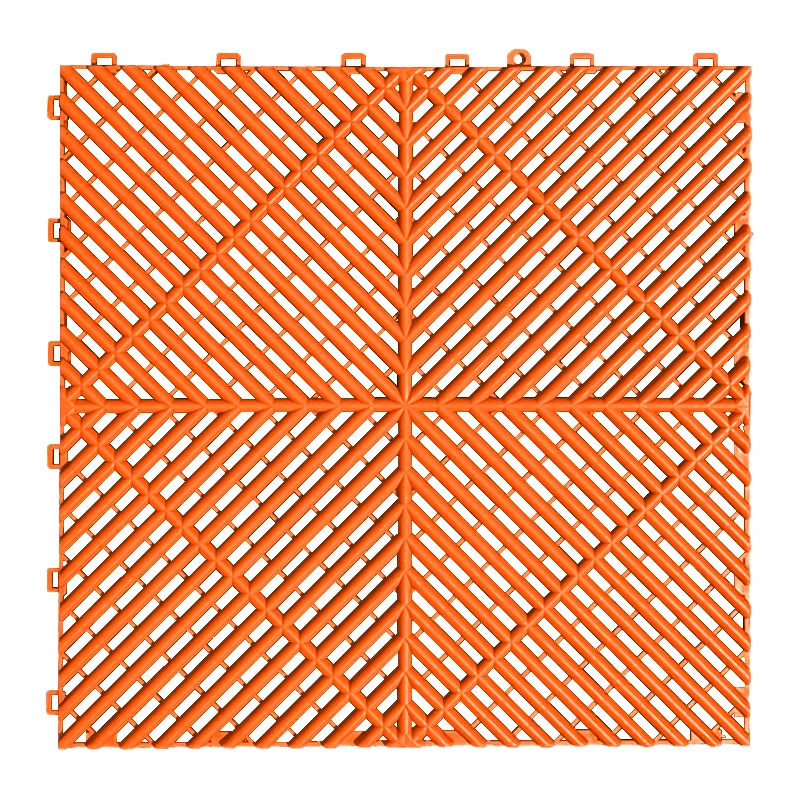Modulaire antislip vergrendelbare garagevloertegels van PP PVC kunststof voor autodetailing, werkplaatsen en garages