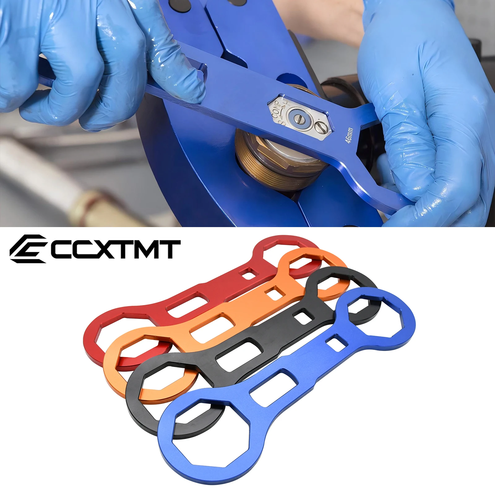 For EXCF250 EXCF350 Motorcycle Fork Cap Wrench Front Shock Absorber Remove Wrenchs 46mm-50mm For KTM SXF XCF EXC EXCF Universal