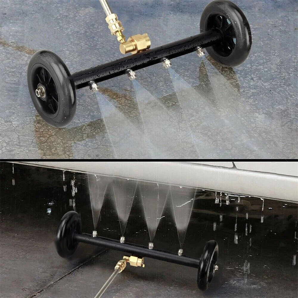 Pressure Undercarriage Washer Cleaner Car Wash Water Broom Attachments Under Body Cleaning Chassis Washer Fan Nozzle Auto tools