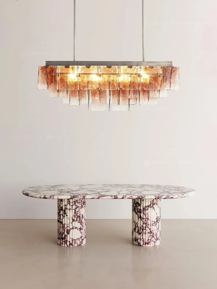 Elevate Your Living Room With Our Luxury Handmade Glass 1225 E14 Led Chandelier High-end Pendant Light Dimming Function