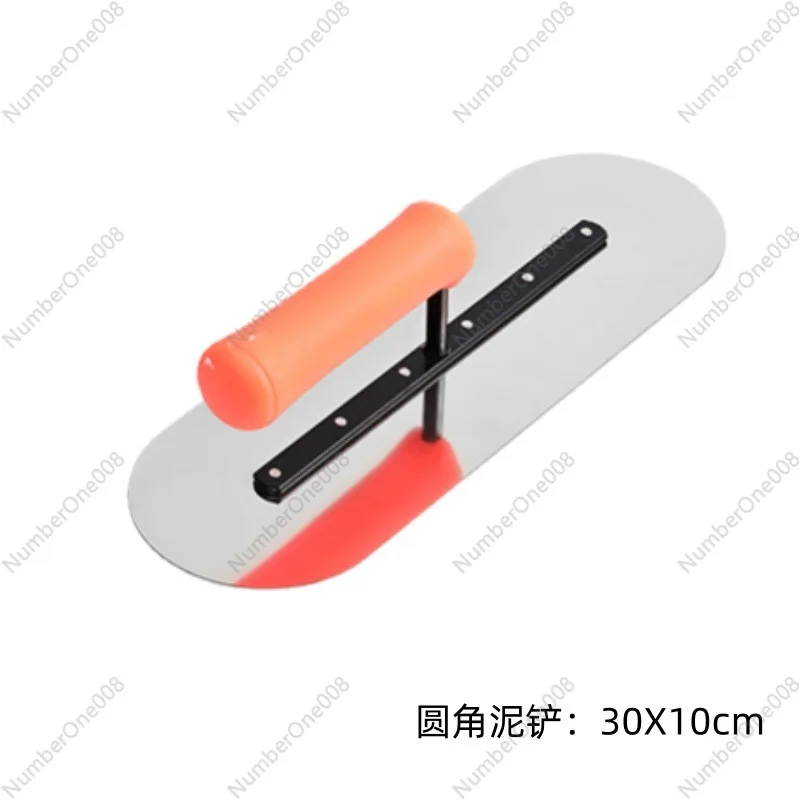 Spatola per intonacare spatola ad angolo arrotondato in acciaio inossidabile strumento per muratore di argilla raccoglitore di luce per calcestruzzo mortaio di cemento