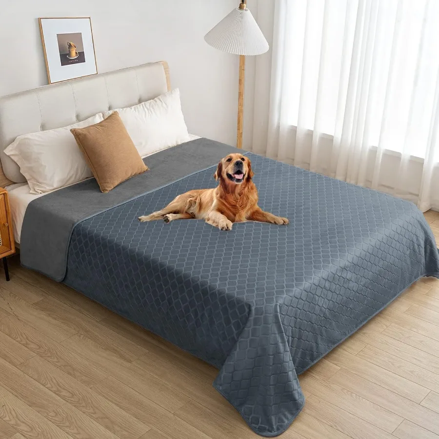 Coperta da letto impermeabile per cani per divano: coperta da tiro per animali domestici in peluche fuzzy marocchina in velluto di cristallo con durata