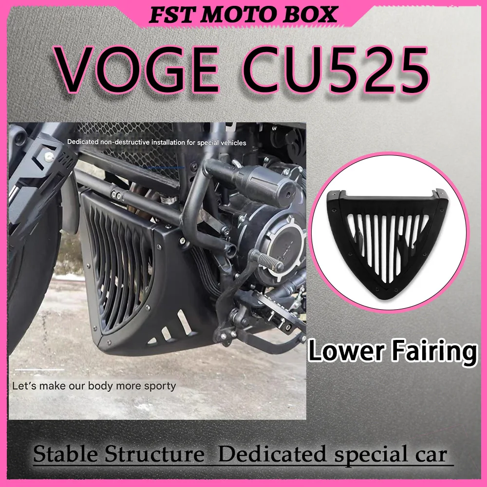 FOR VOGE CU525 Lower Engine Surround Deflector Shield Full Chassis Coverage Mud Sand & Gravel Blocker Engine Beautifier