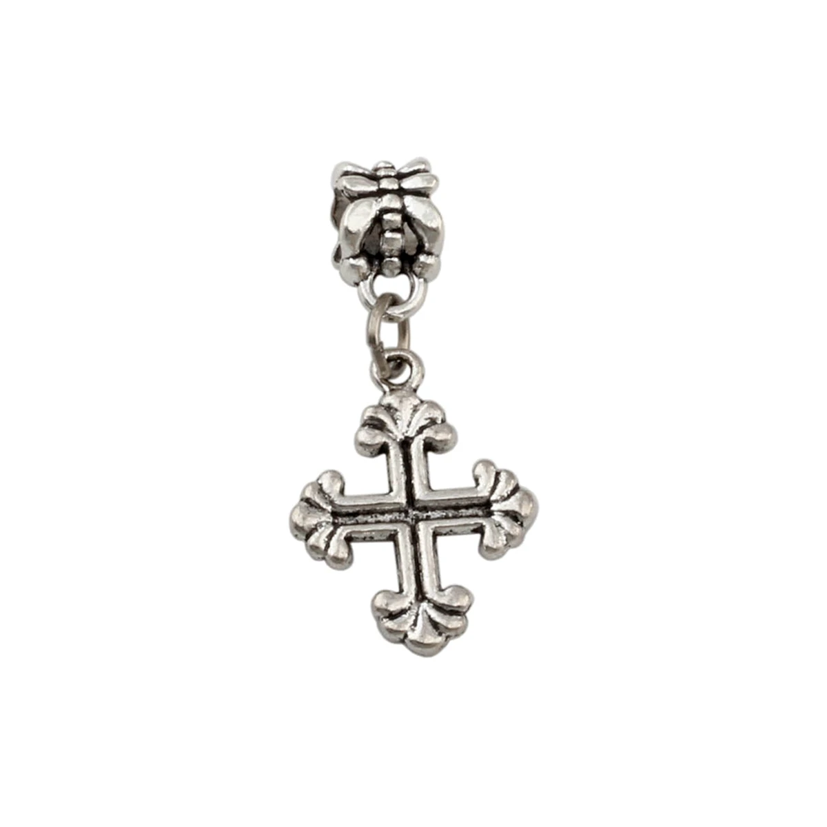 100Pcs Alloy Vintage Crucifix Cross Charm Pendants For Jewelry Making 15x33mm A-274a