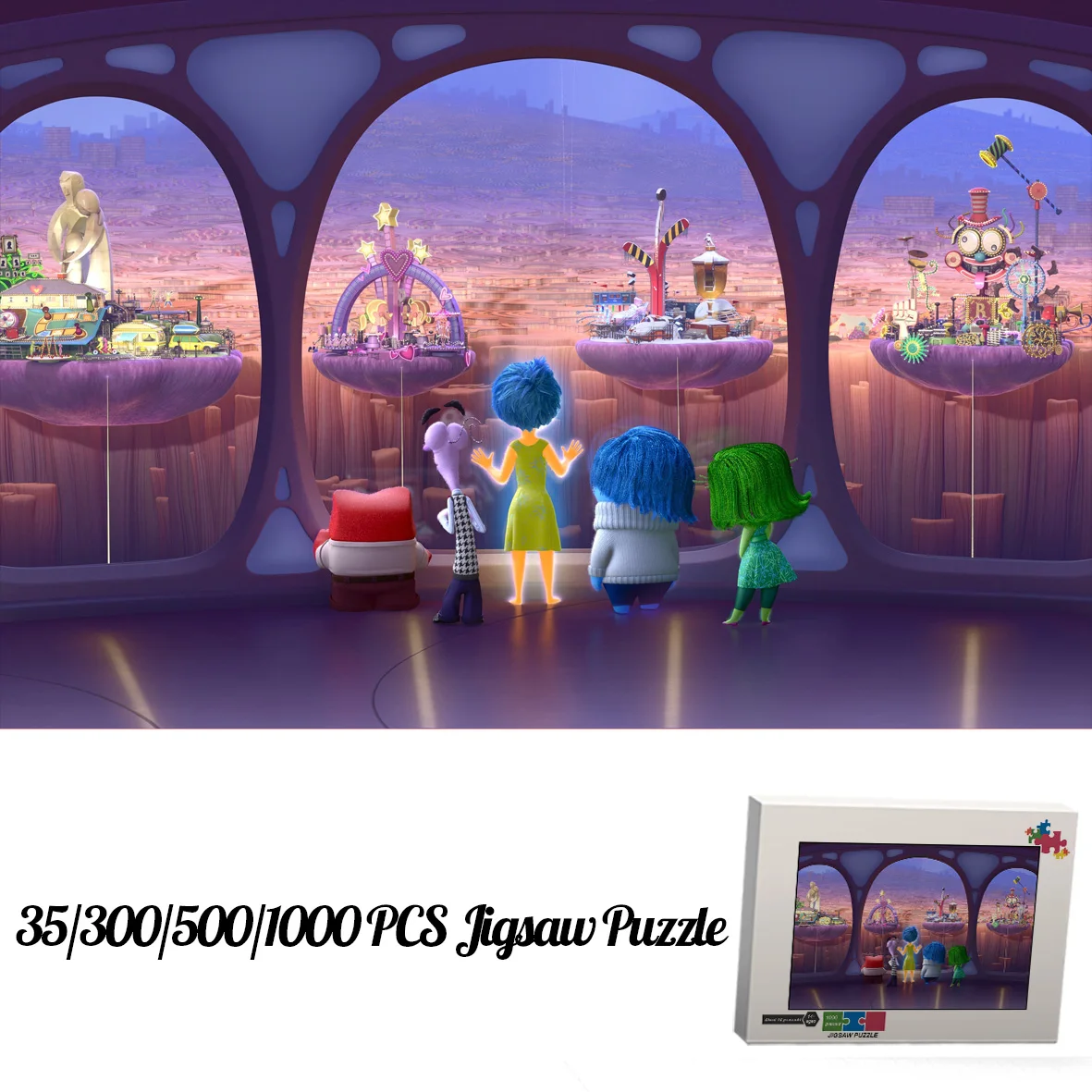 

Disney Jigsaw Puzzles for Kids and Adults Animated Film Inside Out 35 300 500 1000 Pieces of Wooden Puzzles Cartoon Unique Toys