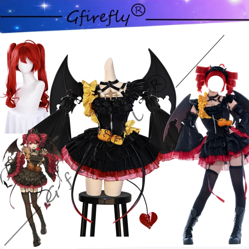 

Kasane Teto Same Style Little Devil Cosplay Costume Adult Women Halloween Carnival Party Anime Role Play Anime Convention Outfit