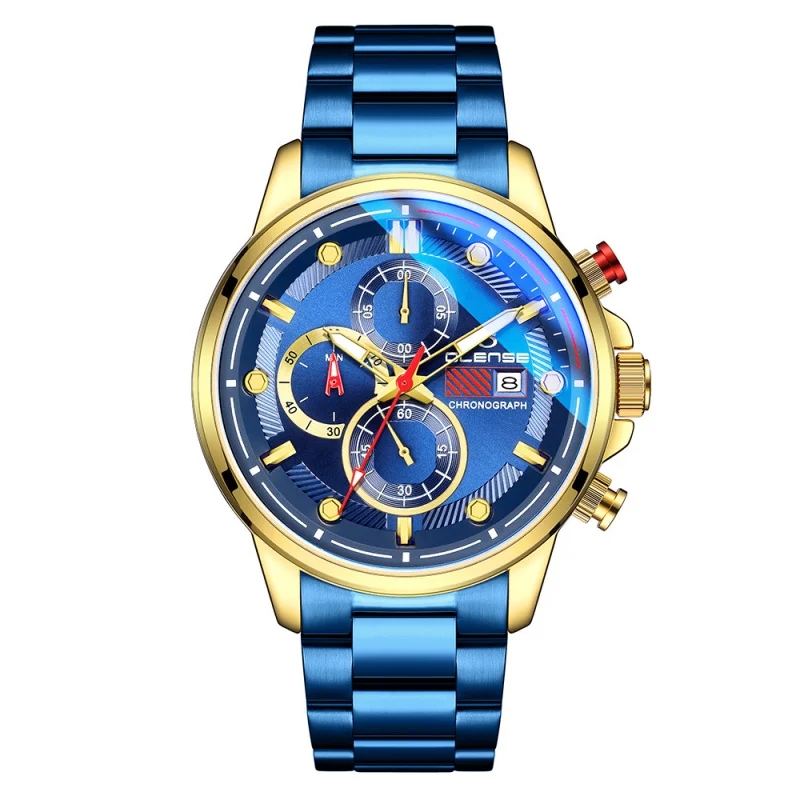 Reloj nuevo para hombre transfronterizo del sudeste asiático, banda de acero, reloj deportivo de estilo Popular de comercio exterior de cuarzo a la moda