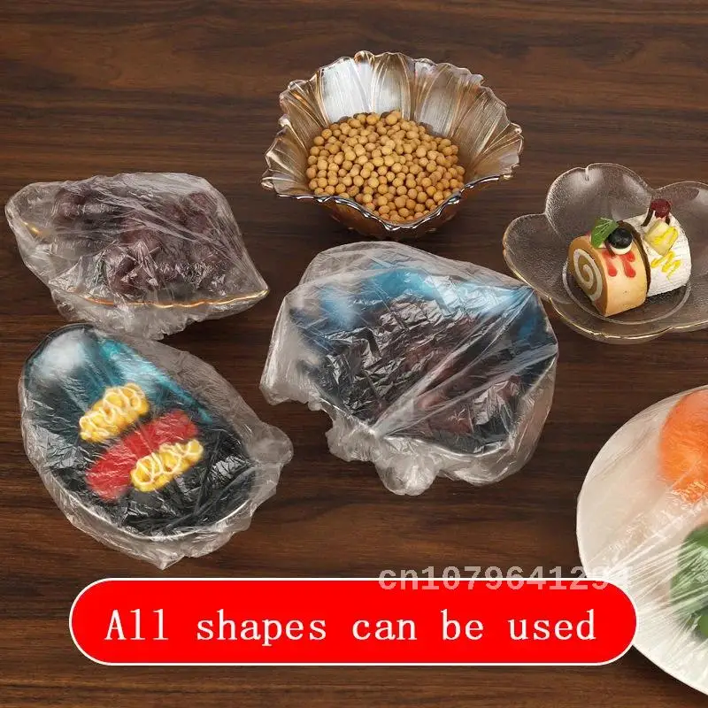 

Food Cover for Disposable Plastic Wrap Elastic Lids, Cups, and Fruit Bowls: Kitchen Storage Bag for Fresh Keeping and Saver Caps