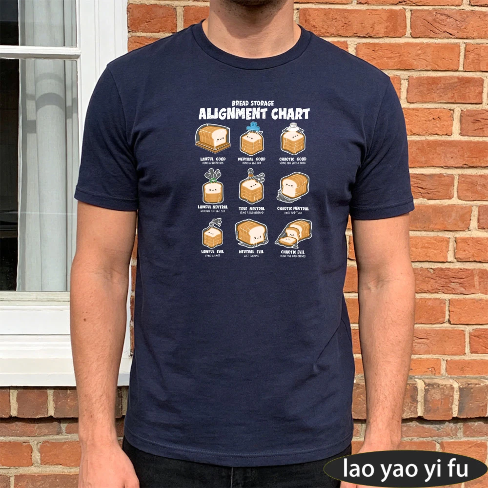 Food Storage Chart - T-shirt con stampa a griglia a
